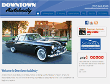 Tablet Screenshot of downtownautobody.com